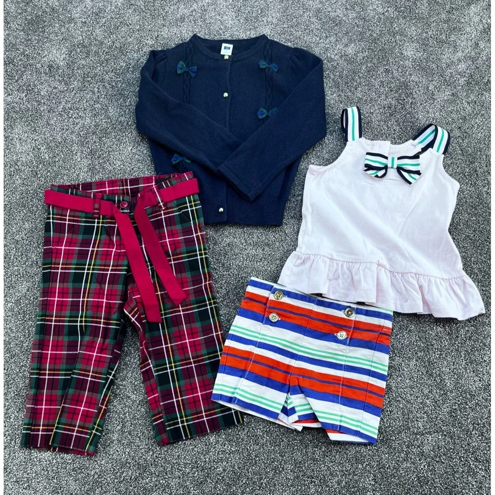 Girls Lot 4 Size 3 Janie Jack shirt, shorts, pants, sweater‎